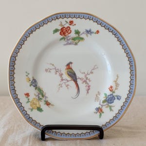 Theodore Haviland Limoges Dessert Bread Plate, Antique 1920s Birds of Paradise Porcelain