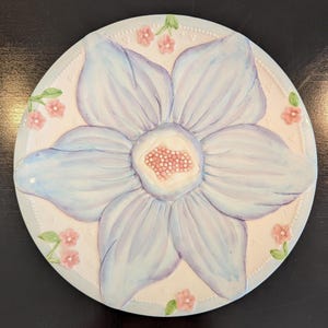 Vintage Bella Casa Floral Plate for Crafts Broken Porcelain Mosaic Art Upcycling