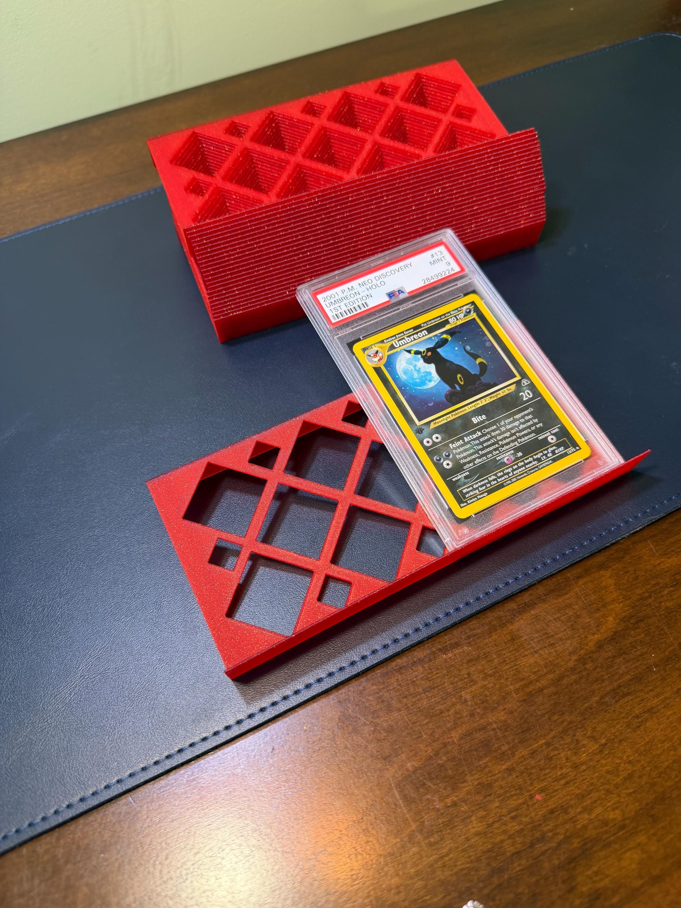 Display Case Card Riser Stands - Color: Shinning RED - Zion Case- Any Layout - Ships Within 2-3 Days - Etsy Display Case Card Riser Stands - Color: Shinning RED - Zion Case- Any Layout - Ships Within 2-3 Days - Etsy