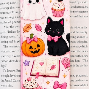 Ghost Pumpkin Cardstock Bookmark