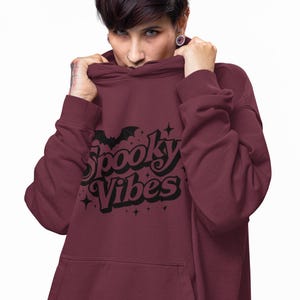 Halloween Spooky Vibes Hoodie Sweatshirt, Halloween Hoodie, Halloween Sweatshirt, Spooky Vibes Sweatshirt, Spooky Vibes Hoodie