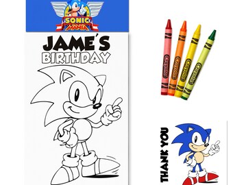 Sonic the Hedgehog Coloring Pages - Etsy Australia
