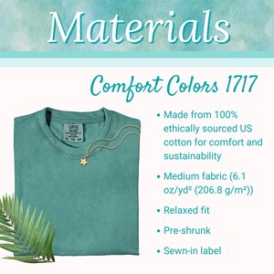 Comfort Colors Materials Listing
