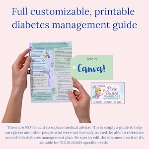 Type One Diabetes MDI Caregiver Reference Guide Management Resource T1D Child Diabetic Instructions Grandparent of Type 1 Diabetes Child