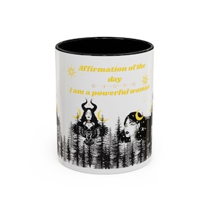 Bekrachtigende bevestiging koffiemok | Inspirerend cadeau voor vrouwen | Heksendecor | Zelfzorgmok | Motiverende koffiekop in de ochtend