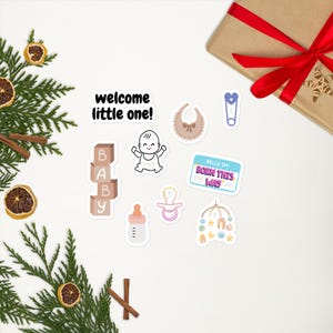 Newborn Milestone Stickers – Baby Month Stickers for Photos | Cute Baby Shower Gift for New Parents