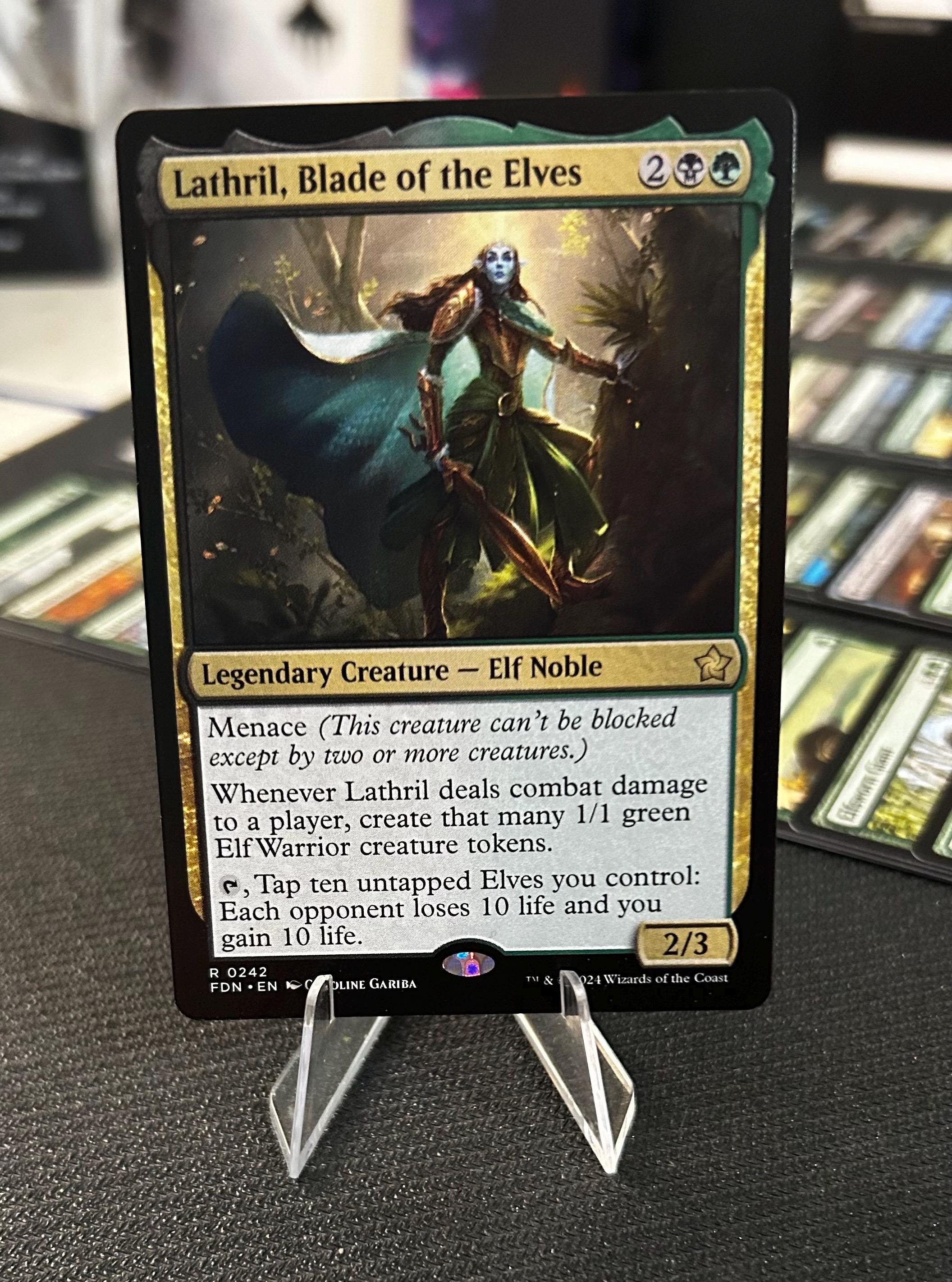 mtg lathril blade of the elves commander deck MTG Commander Deck EDH Deck Lathril, Blade of the Elves 100 Magic Cards Custom Deck Elves Elf Deck Golgari