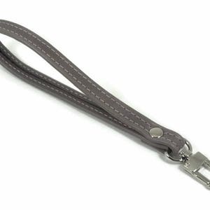 Leather Key Chain Wristlet Strap, Replacement Strap, Leather Clutch Strap, Leather Key Fob, Leather Purse Strap, Made in USA image 6