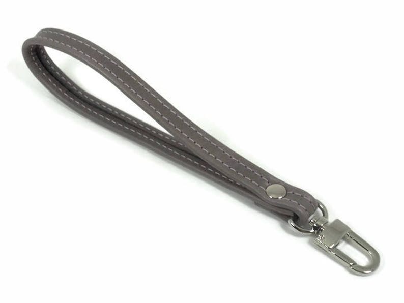 Leather Key Chain Wristlet Strap, Replacement Strap, Leather Clutch Strap, Leather Key Fob, Leather Purse Strap, Made in USA image 6