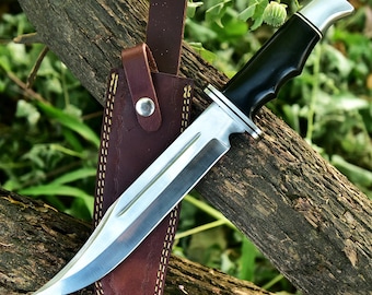 Scream Movie Replica Knife: Stainless Steel Blade, Bull Horn Handle