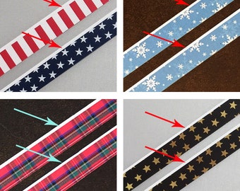 On SALE: Pattern Paper Strips, white border, UNEVEN Cut, Various Sizes & Quantities
