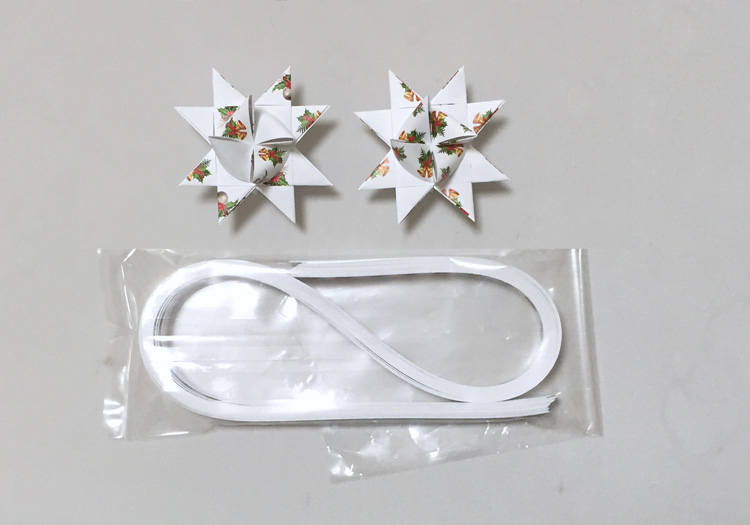On Sale Ornaments Patterned Paper Strips For Making Moravian German Stars 50 Strips Pattern On One Side