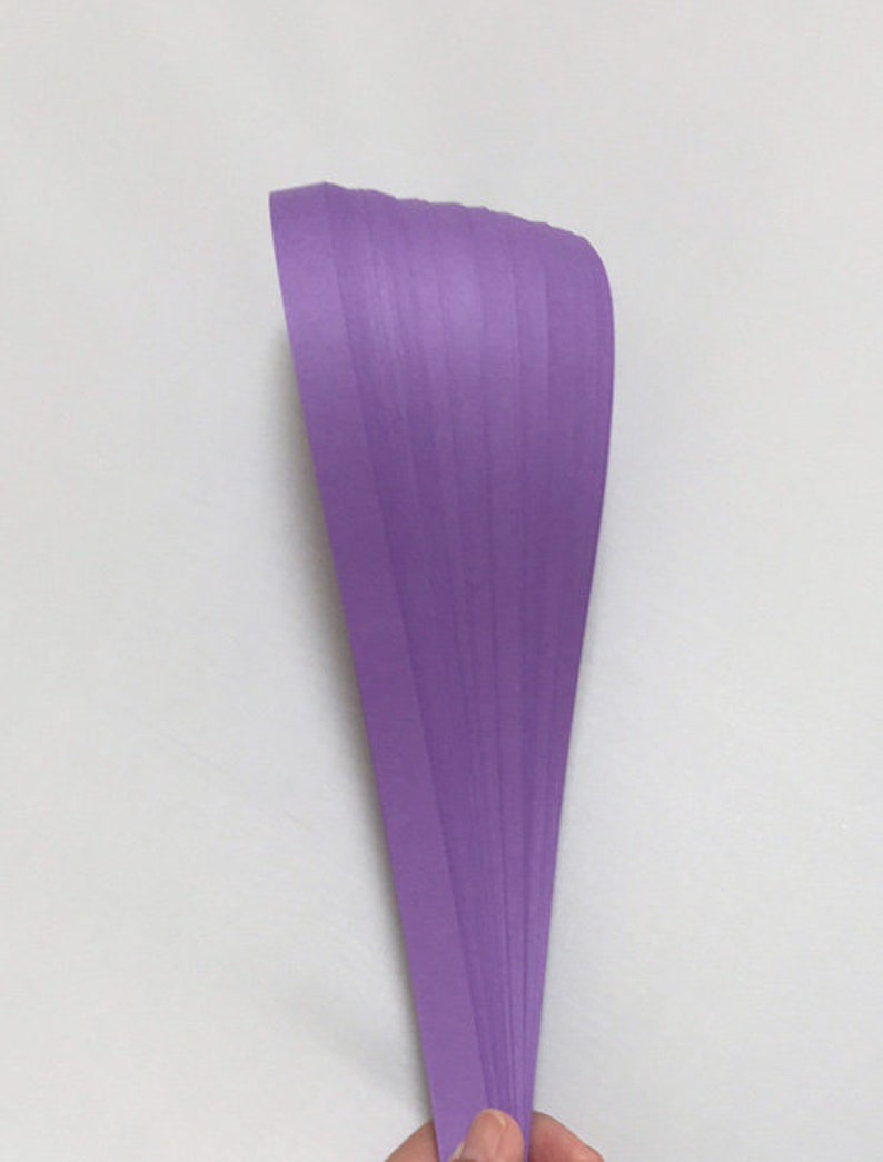 Single Color Purple, 5 sizes , 19 or 25 inch long, 50 strips image 3