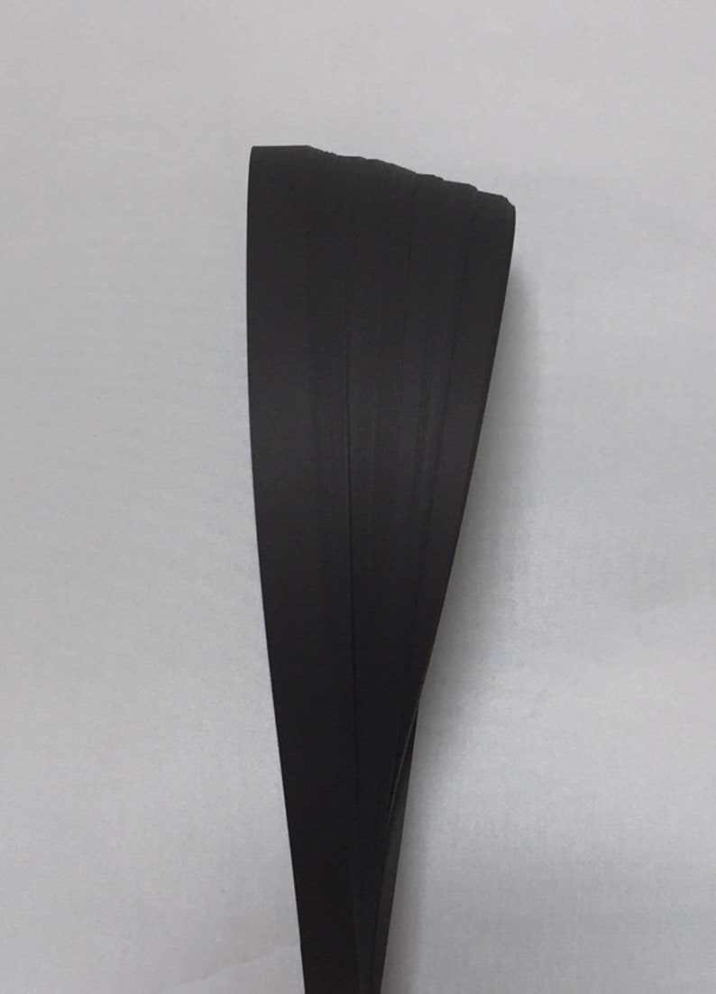 Single Color Black, 5 sizes , 19 or 25 long , 50 strips image 3