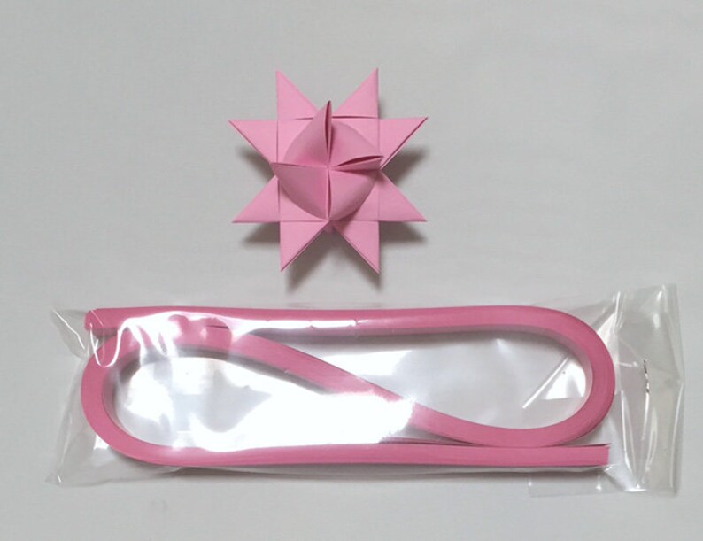 Single Color Pink, 5 sizes , 19 or 25 inch long, 50 strips image 4