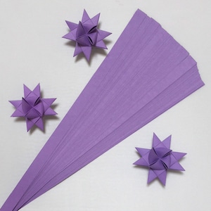 Single Color Purple, 5 sizes , 19 or 25 inch long, 50 strips image 1