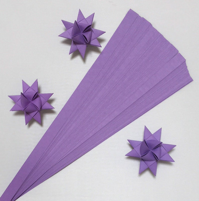 Single Color Purple, 5 sizes , 19 or 25 inch long, 50 strips image 1