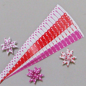 Paper Strips for Moravian, Froebel, Christmas, Advent, Danish, Pennsylvania  Stars. Tartan Pattern. 50 Strips per pack