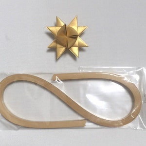 ON SALE : Metallic Gold paper strips . Suitable for Making Moravian (German) Stars. Various Sizes, Uneven Cut , End Pieces, Clearance Rack