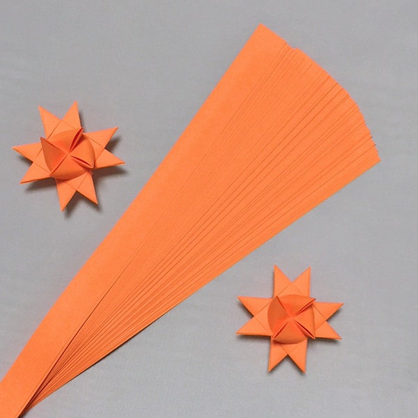 Single Color Orange, 5 sizes , 19 or 25 inch long , (50 strips)