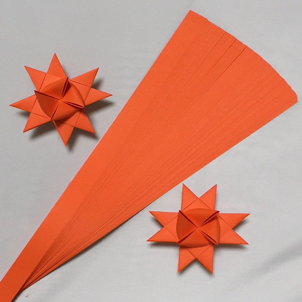 Single Color Dark Orange, 5 sizes , 19 or 25 inch long , (50 strips)