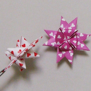 Moravian Stars (12 stars): Heart Pattern 3 inches wide