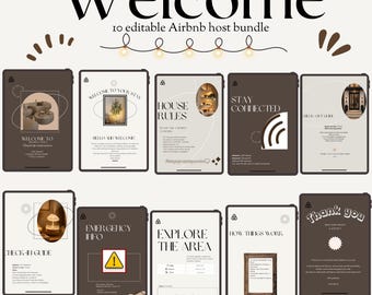 Pacchetto host Airbnb: design moderno, minimalista e di lusso.