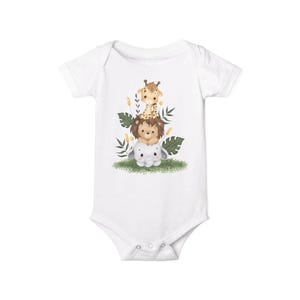 Animal Print Infant Bodysuit, Baby Shower Gift, Toddler Outfit, Nursery Décor, Animal Lover Gift - Infant Onesie, Baby Romper, Nursery Wall
