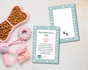 Dog Sympathy Card Printable | Pet Loss Condolence Foldable Card | Dog Bereavement & Memorial Card | Honoring Pet Loss Card |Digital Download