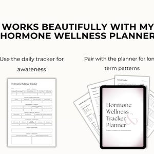 Hormone Tracker Printable, Cycle Tracker, PCOS Tracker, Mood Sleep Symptom Log, Period Tracker, Wellness Tracker, Health Tracker PDF image 7