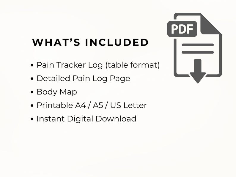 Fillable Pdf Pain Log Example Pain Tracker Printable, Body Map Pain Log, Chronic Pain Journal ...