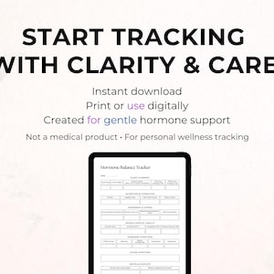 Hormone Tracker Printable, Cycle Tracker, PCOS Tracker, Mood Sleep Symptom Log, Period Tracker, Wellness Tracker, Health Tracker PDF image 11