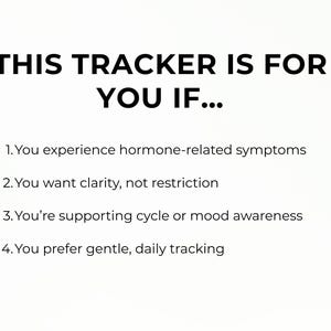 Hormone Tracker Printable, Cycle Tracker, PCOS Tracker, Mood Sleep Symptom Log, Period Tracker, Wellness Tracker, Health Tracker PDF image 6