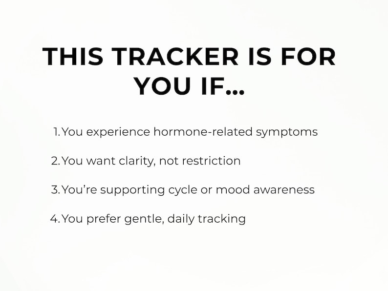 Hormone Tracker Printable, Cycle Tracker, PCOS Tracker, Mood Sleep Symptom Log, Period Tracker, Wellness Tracker, Health Tracker PDF image 6