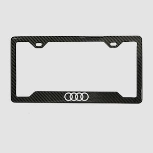 Audi 100% echte koolstofvezel nummerplaatframe