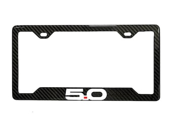 Cornice per targa Ford Mustang GT in vera fibra di carbonio al 100%
