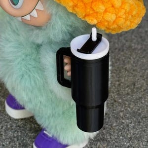Labubu Stanley Cup | 3D Printed Mini Tumbler | Accessories for 17cm Plush Monster Doll Pendant Keychain