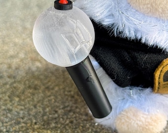K-Pop Army-Inspired Mini Light Stick Handheld Accessory for 17cm Collectible Plush Monster Doll Pendant