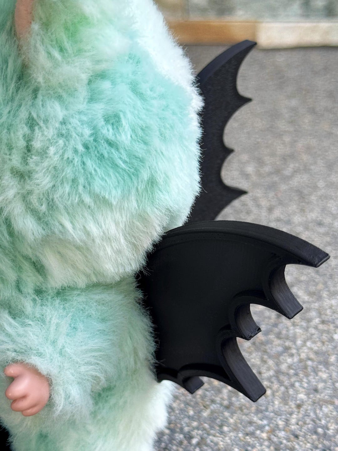 Labubu Bat Wings: 3D Printed Halloween Doll Costume