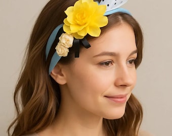 Diadema floral de girasol