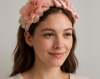Diadema floral de claveles