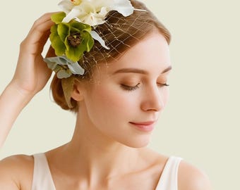 Diadema floral de eucalipto