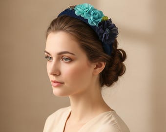 Diadema floral de petunia