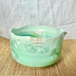 Bol à matcha en céramique fait main, Chawan à glaçage ombré vert, service à thé japonais, coffret cadeau matcha, cadeau idéal