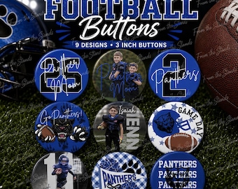 Custom Game Day Pinback Buttons