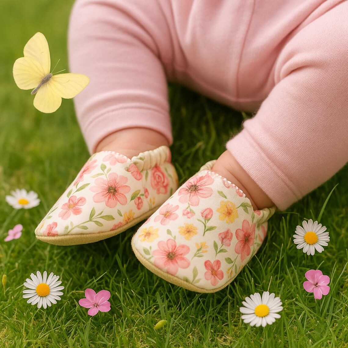 Elastic Baby Shoes Sewing Pattern PDF | Easy Baby Shoe Tutorial ...