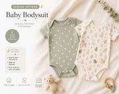 Onesie Sewing Pattern 0–18 Months | Bodysuit Pattern for New Born Babies | Step-by-Step Photo Guide | Easy Sewing Pattern for BeginnerbabR