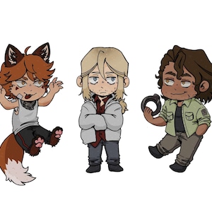 BTD/YKMET Chibi Vinyl Waterproof Stickers