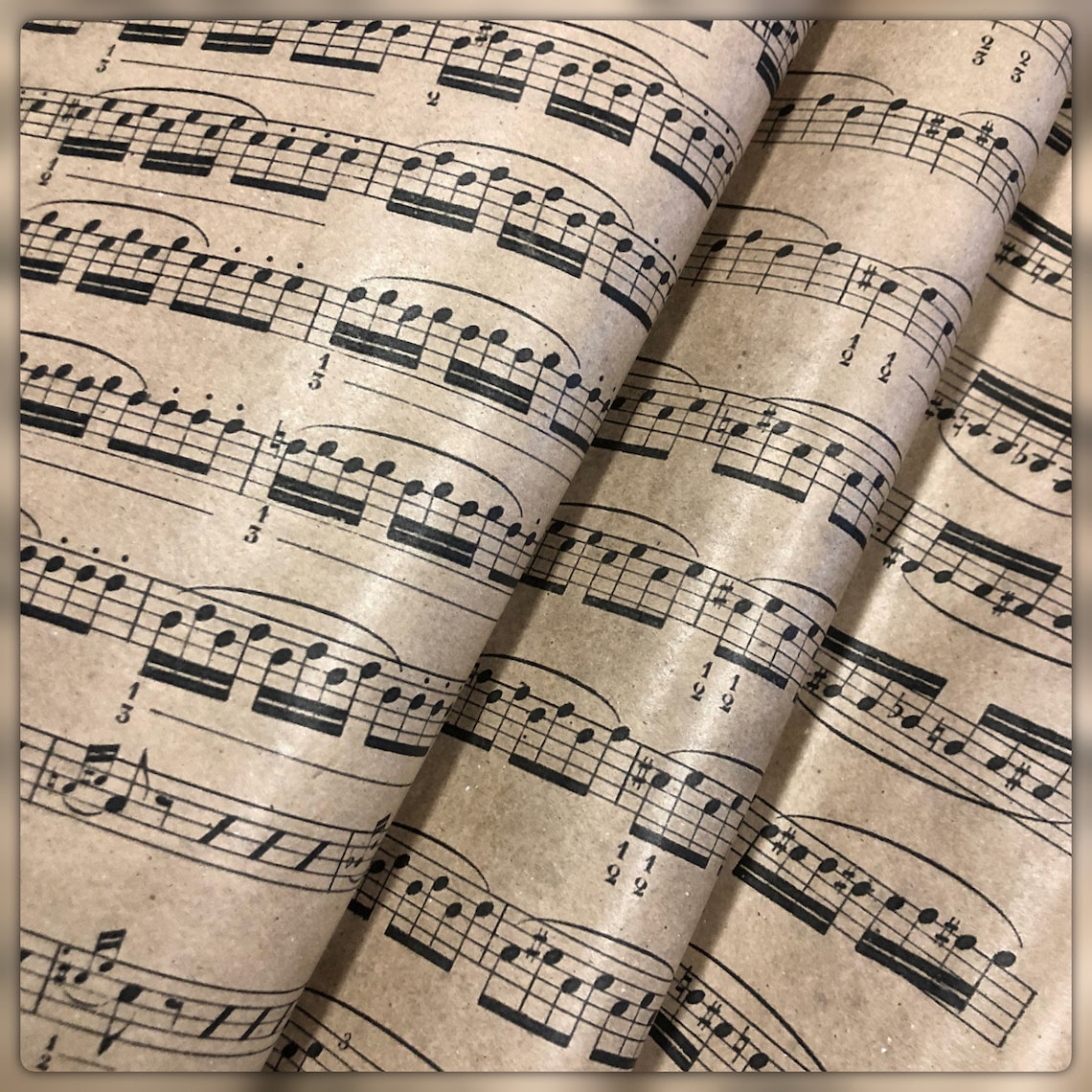 Notes Wrapping Paper Gift Wrap Music Wrapping Etsy