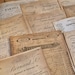 Antique French Receipts - Ephemera - Scrap booking - Antique - Decoupage - France - French 